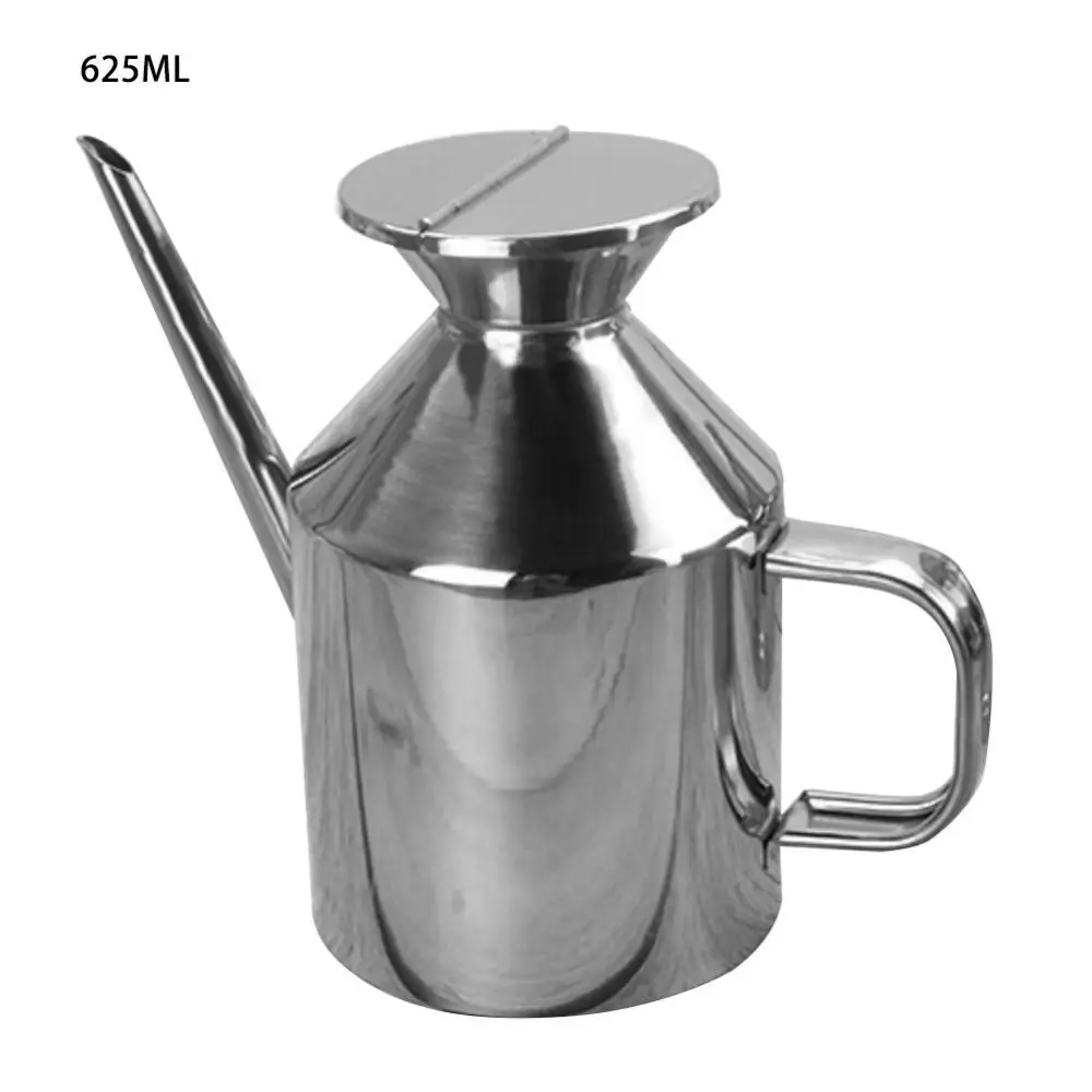 Stainless Steel Oil Bottle Vinegar Bottle Oil Dispenser 375/625ml 304 Kitchen Baking Olive Oil Sauce Pot Container Bottle Can Oi