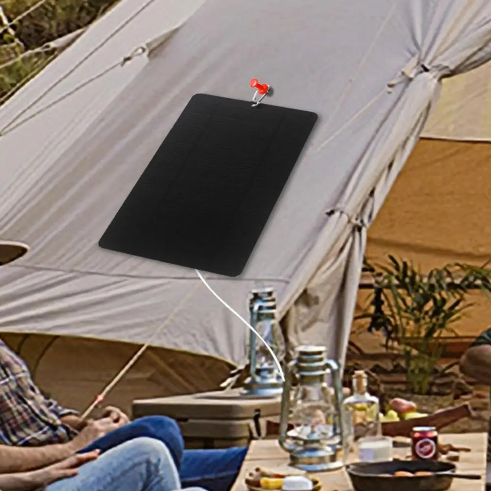 Foldable Solar Charger Portable Foldable Solar Panel Charger 7w High Conversion Usb Output Power Bank for Camping Hiking Phone
