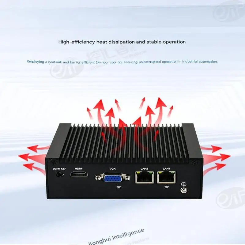 MFC-1000-A Mini PC Intel Bay Trail 2xRS-232 DDR4 2xCOM 2xMini PCIe SSD HDD Gigabit LAN Fanless Industrial Embedded Computer
