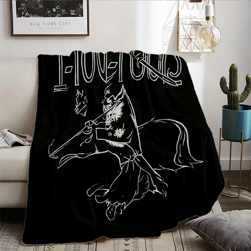 Middle-Earth Tour Flannel Blanket, Fly You Fools, Flannel Throw, Wizard Short Sleeve Cozy Blanket