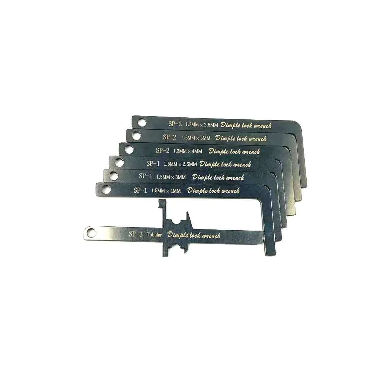 Professional Locksmith Kit - Stainless Steel Tension Wrench & Lock Pick Set with Push Rod Tools