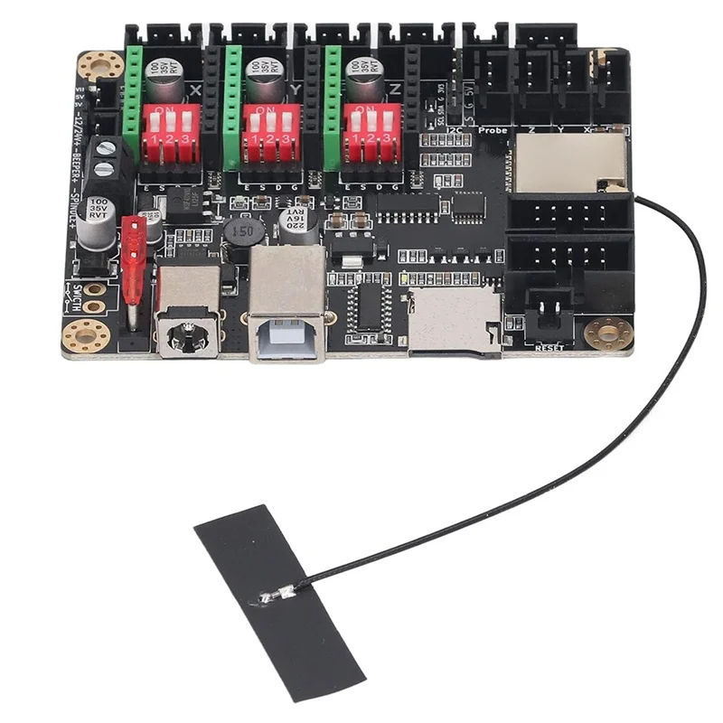 

Материнская плата лазерного гравера AA19, модуль управления лазерным гравером, печатная плата + компоненты MKS DLC32 V2.1, 32 бит ESP32 Wi-Fi GRBL