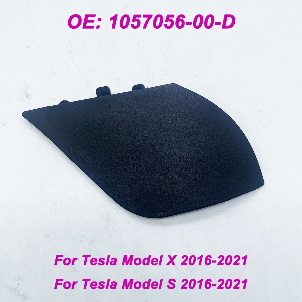 High Quality 1057056-00-D for Model X Model S 2016 2017 2018 2019 2020 2021 Black Front Bumper Tow Hook Cap Eye Cover 105705600D