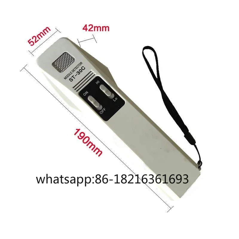 

Handheld Metal Detector High Precision Food Safe Needle Detection Device Needle In Meter Scanner ST-30C