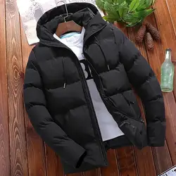 Parka moda uomo cappotto invernale giacca casual da uomo caldo piumino spesso con cappuccio capispalla business Hombre