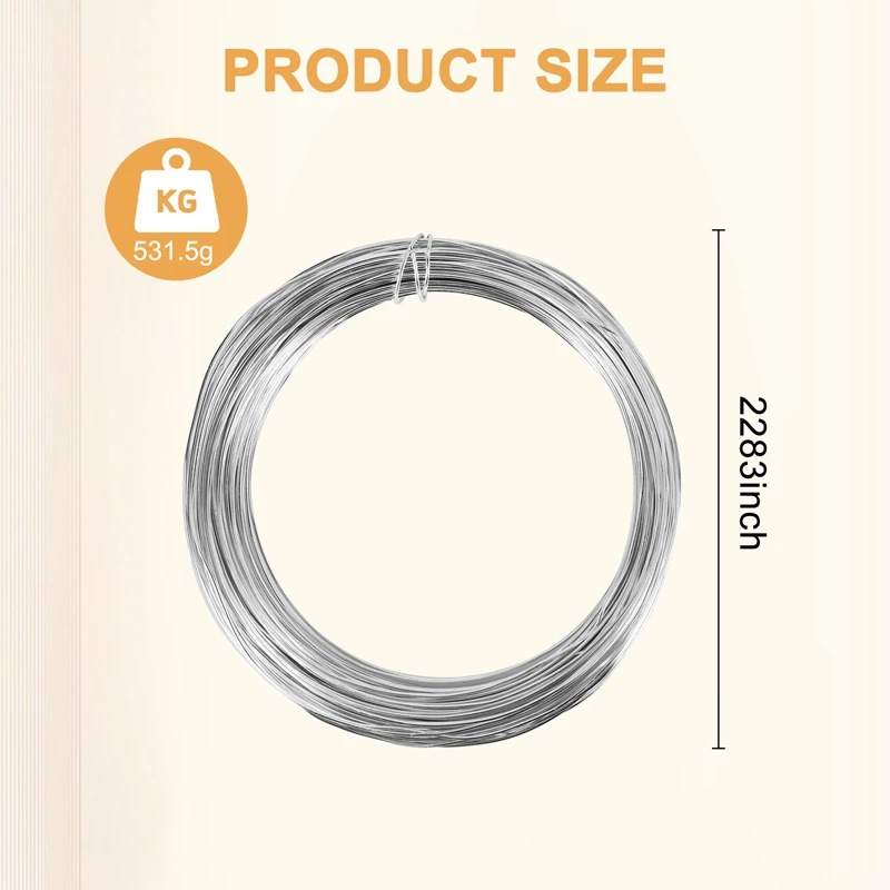 HOT-1 Roll Of Aluminum Craft Wire Silver For Jewellery Craft, Modelling Making Armatures And Sculpture 2Mm X 55M