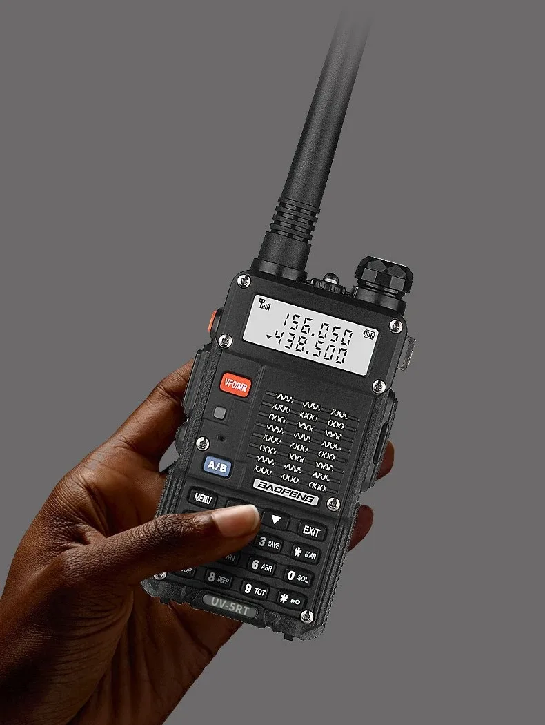 Baofeng Walkie Talkie UV 5R Ulepszona wersja UV-5RT 5W Dwuzakresowe radio krótkofalarskie Dwukierunkowe radio Vhf Uhf FM Radiotelefon ręczny Transceiver Myślistwo