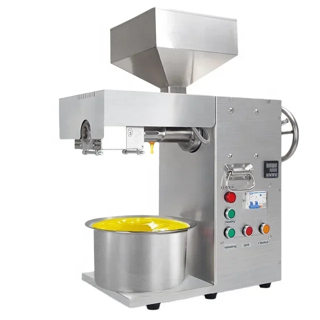 

Minjian T15 Oil Squeeze Machine Mini Commercial Stainless Steel Cold Screw Oil Press Machine for Home Use 20kh/h