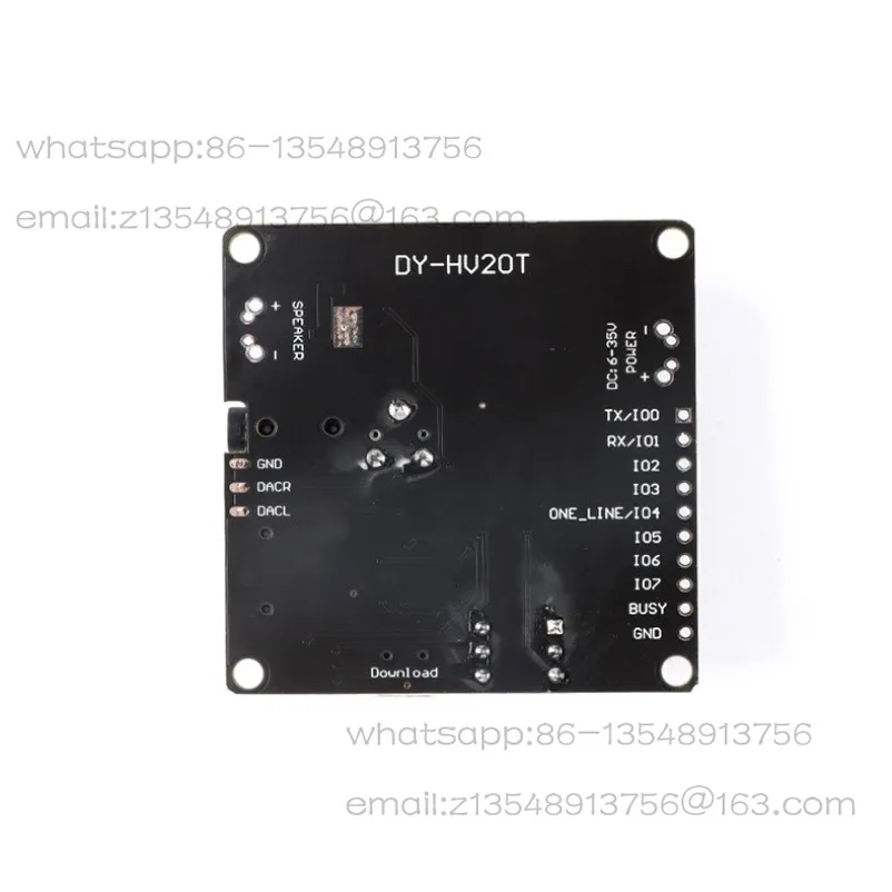 12/24V voice playback module one-to-one trigger serial port control TF card storage 10/20W HV8FHV20T