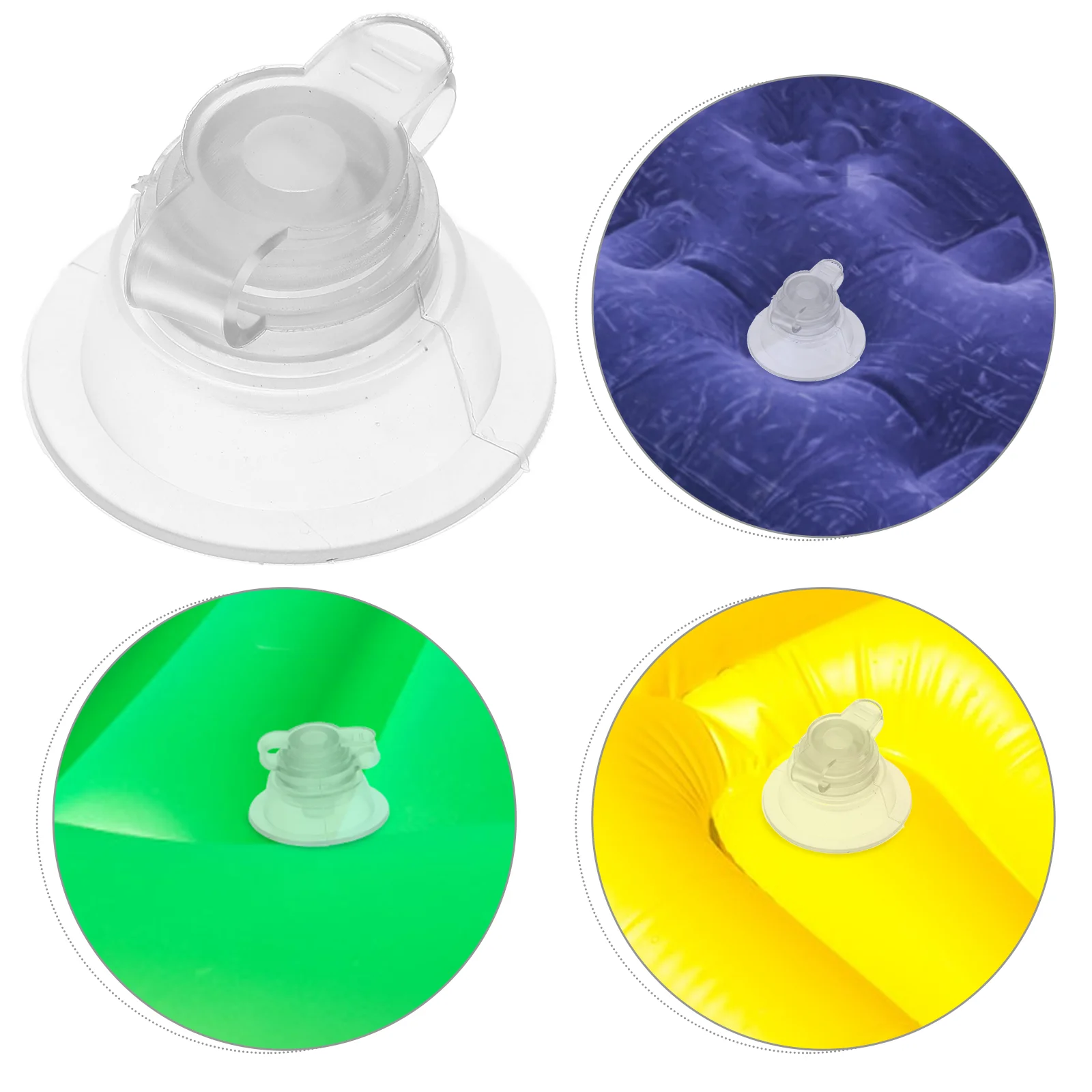 5pcs Inflatable Bed Valve Lid Replacement Yacht Marine Plastic Cover for Air Mattress Accessories PVC Material Outdoor Pool