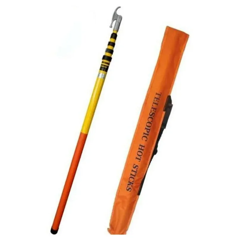 High voltage telescopic Fiberglass Electrical Hot Operating fold  hot stick  and telescoping  link stick