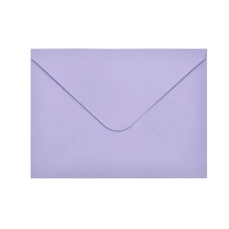 100pcs Green Purple Envelopes Kraft Paper 18.5x13.5cm Wedding Invitations Business Supplie Postcard Giftbox Packaging Stationery