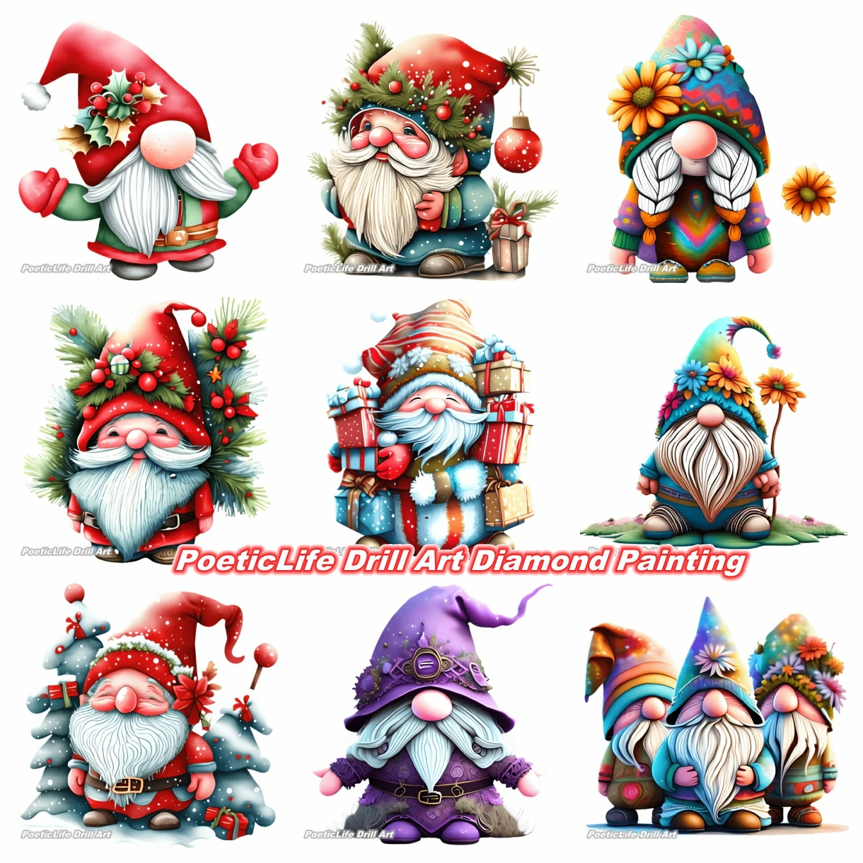 

Christmas Cartoon Elf Cute Gnome DIY Diamond Painting Embroidery Art Cross Stitch Mosaic Rhinestones Hobby Home Decor Kid's Gift