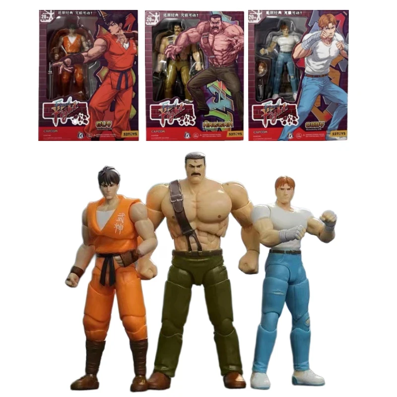 Haggar （in Stock） Original 52toys Action Figure Capcom Final Fight PVC 10CM