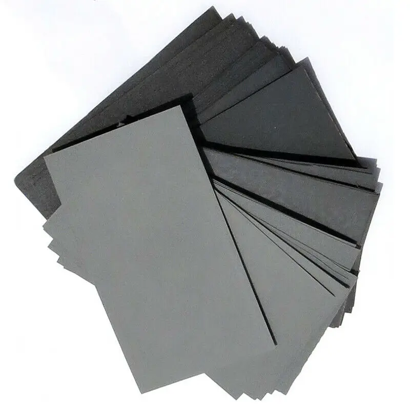 Sanding Paper Sandpaper Water resistance Abrasive 70Pcs Wet Dry 600 800 1000 1200 1500 2000 2500 Grit Practical