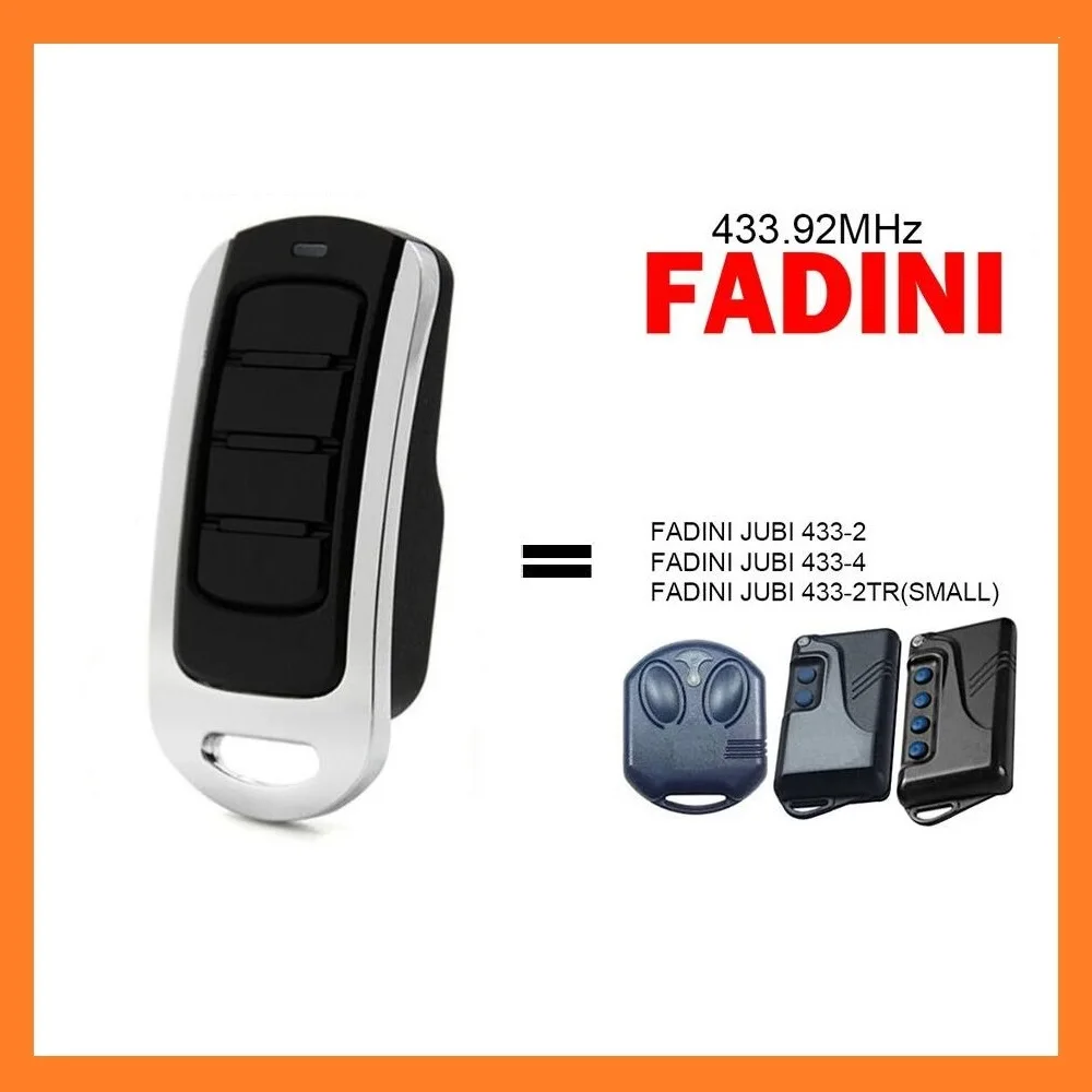 For FADINI JUBI 433 Remote Control 433mhz FADINI JUBI SMALL Garage Remote Control Gate Opener For Fixed Code and Rolling Code