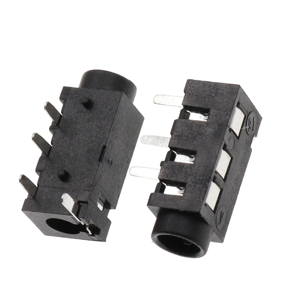 YH 10PCS PJ-320 3.5mm Audio Jack Socket | Vertical/SMD 4-Pin (3+1)  PJ320