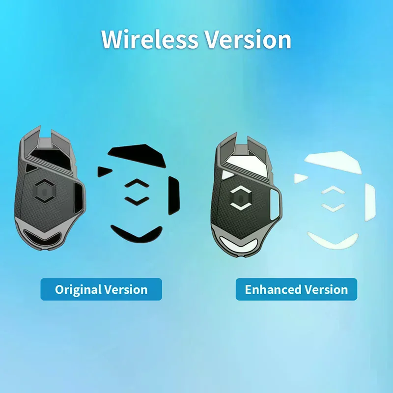 1set Mouse Skate Feet Pad for G502 Superlight Mouse Glides Curve Edge Mouse Non-slip Foot Stickers w/Alcohol Pad