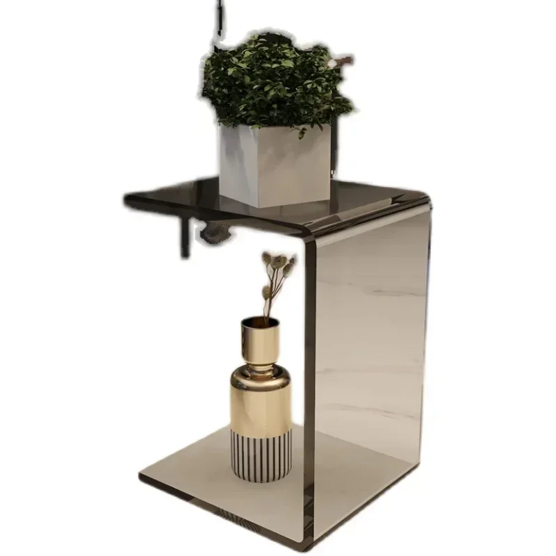 Acrylic Transparent Side Table Nordic Simple Modern Window Sill Coffee Table Simple Living Room Sofa Corner Table