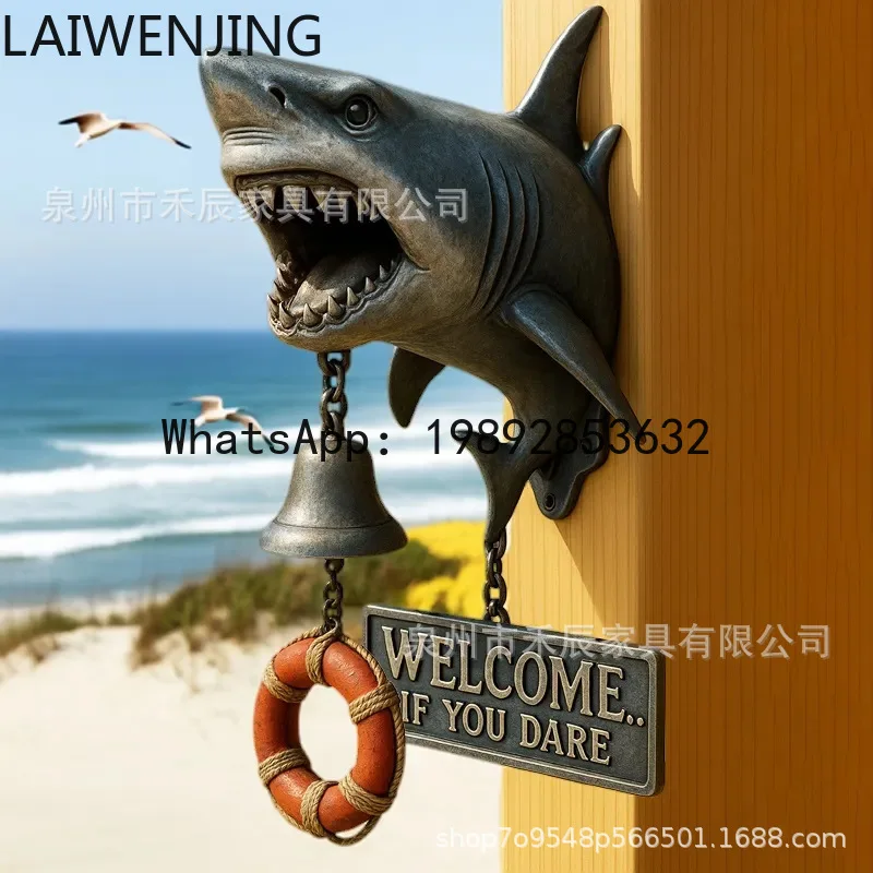 LYY  shark alloy outdoor wind chimes decoration home decoration