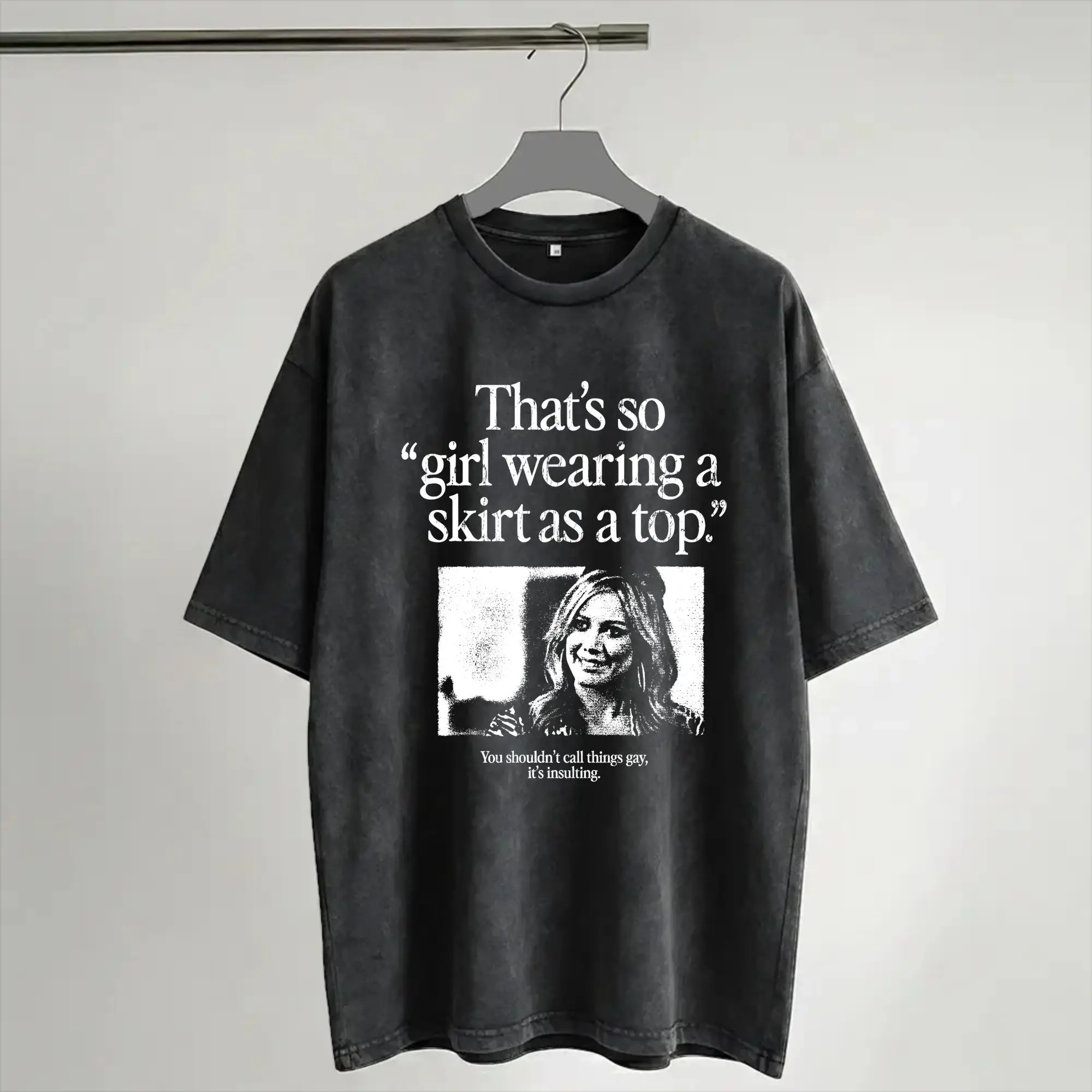 Printed Hilary Duff Lucky Me Tour 2026 Washed T Shirt Apparel Oversize T-Shirts  for Men Women Tee