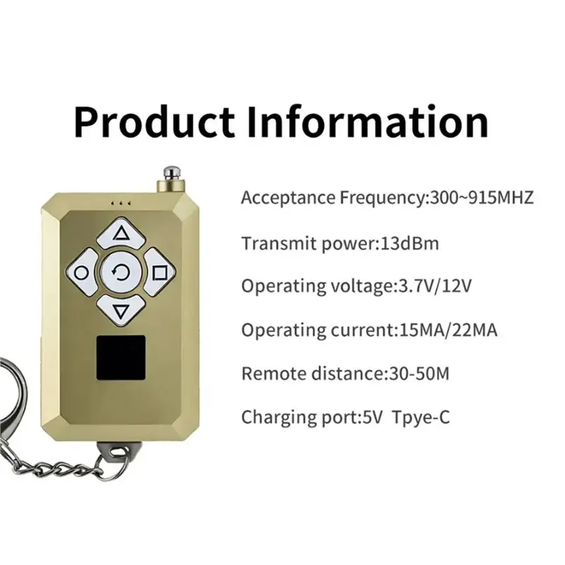 【BRILLIANT 】 copie de Clone multi-fréquence 8 canaux télécommande porte de Garage duplicateur d'accès 315/433/868/915Mhz rechargeable