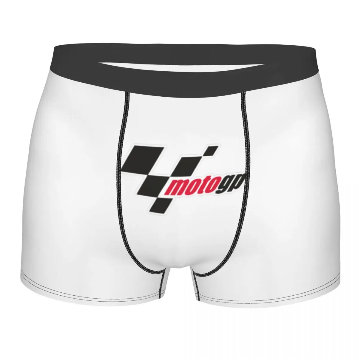 Custom Male Funny Motorcycle Motor Racing Underwear Boxer Briefs Breathable Shorts Panties Underpants