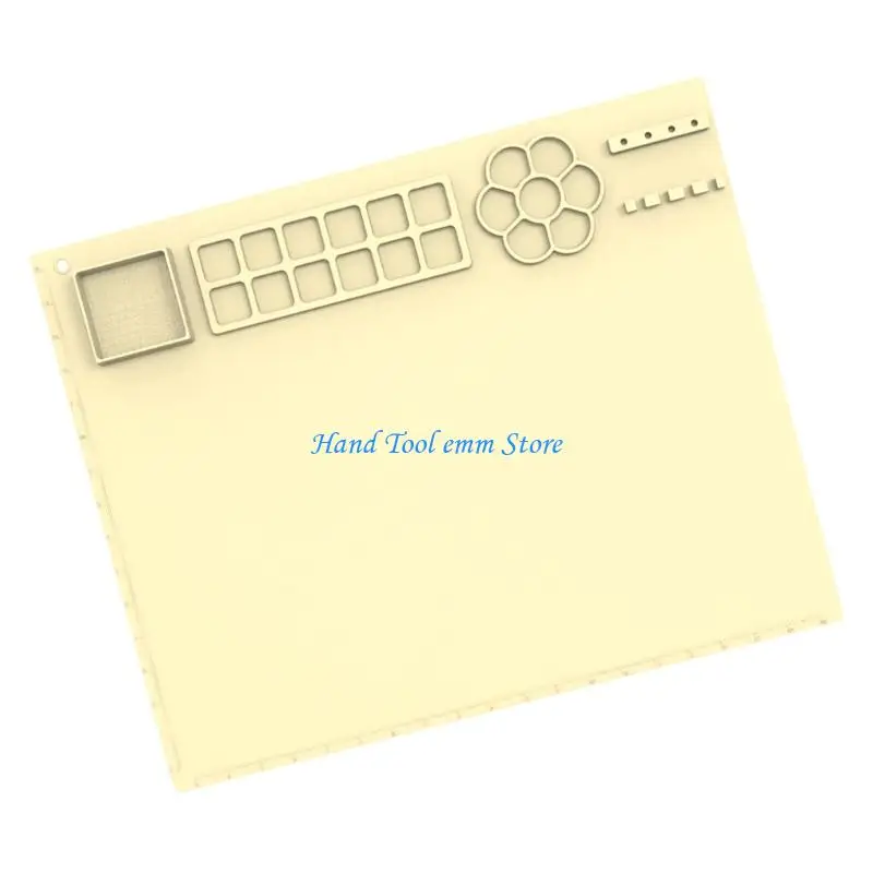 H37F Washable Silicone Drawing Pad Multifunctional Palette for Kids Art Drawing
