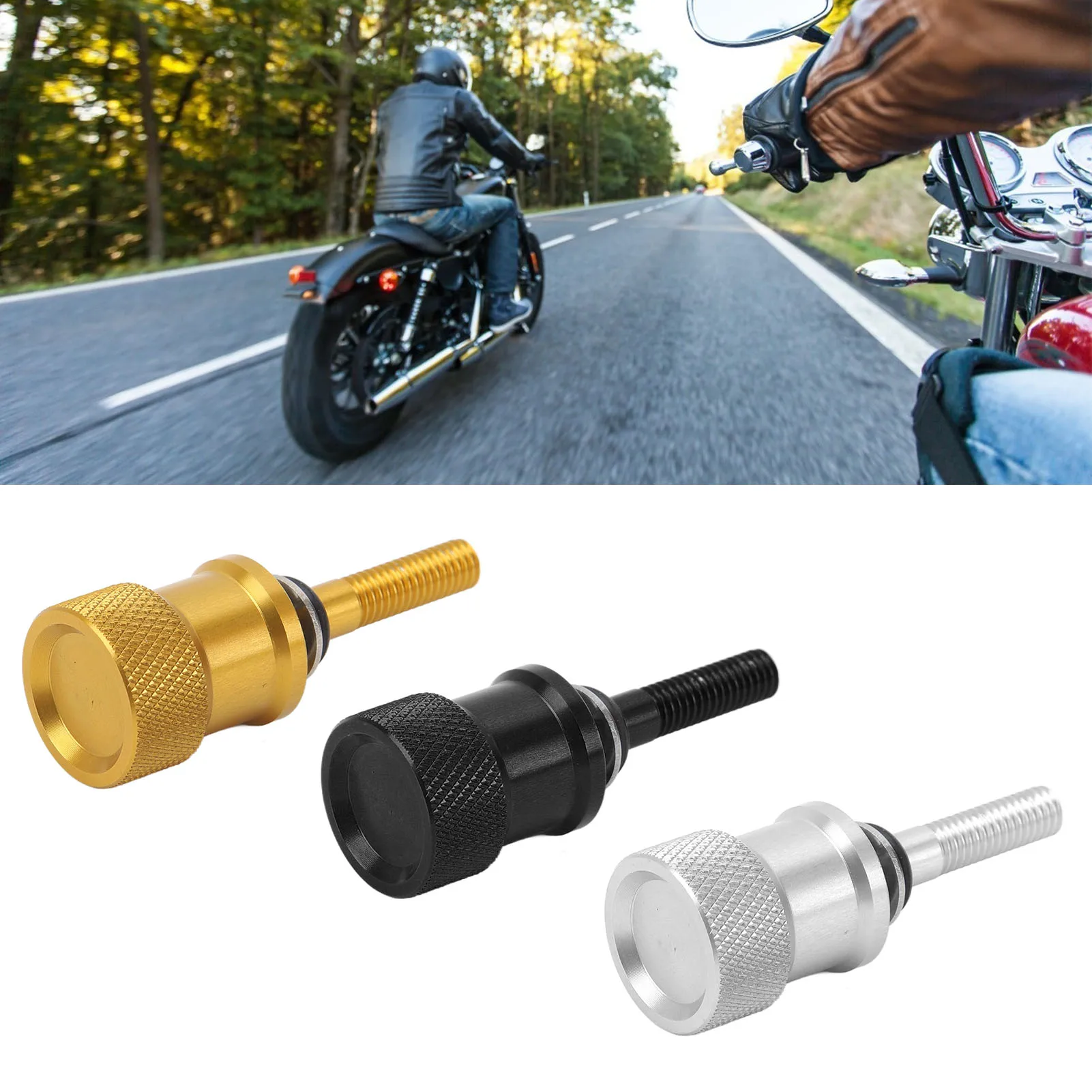 

Motorcycle Rear Seat Bolt Motorcycle Rear Seat Bolt Secure Aluminum Alloy High Strength Quick Release Seat Screw for R Nine T