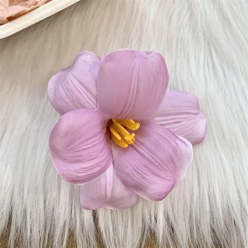 Cloth Simulation Flower Hair Clip Korean Style Bohemian Style Tulip Flower Hairpin Barrettes Seaside Vacation Headwear Wedding