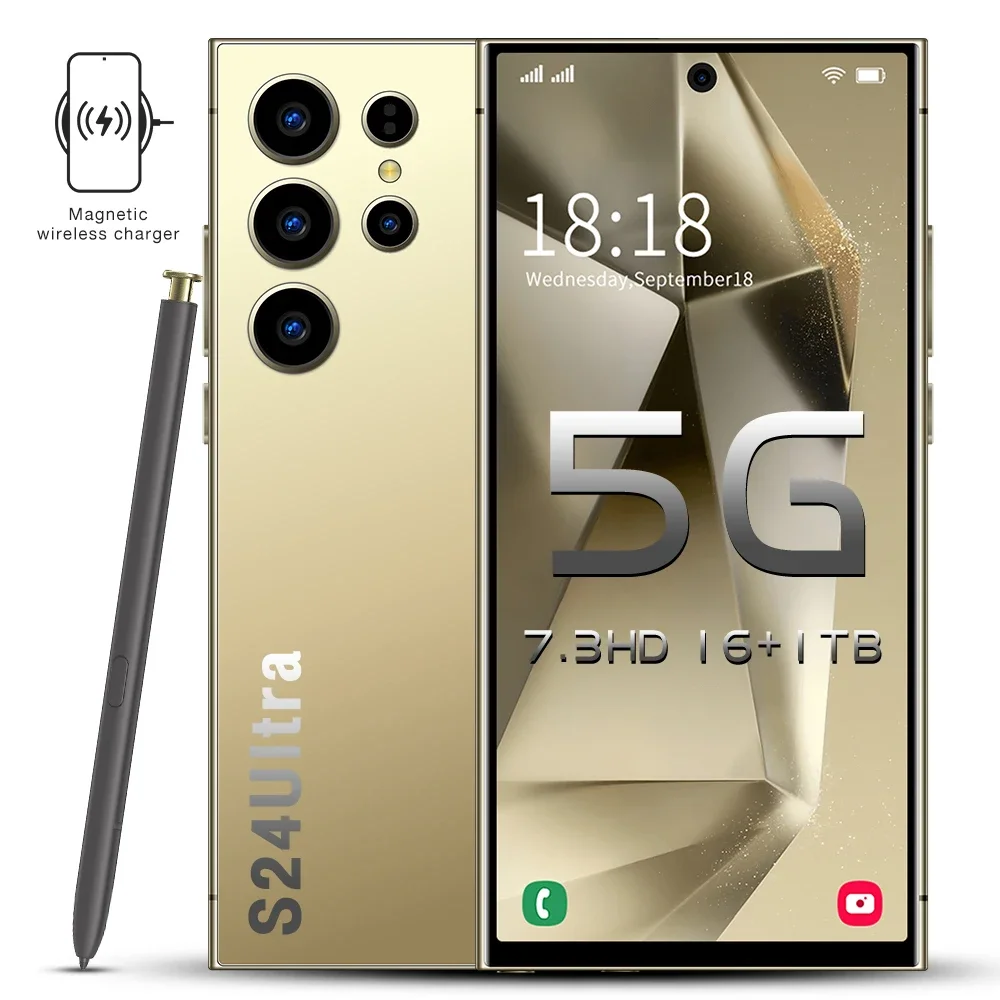

Newly listed 2024 S24 ultra-latest AI phone with rectangular frame 16+1TB large memory AI phone supports ChatGPT