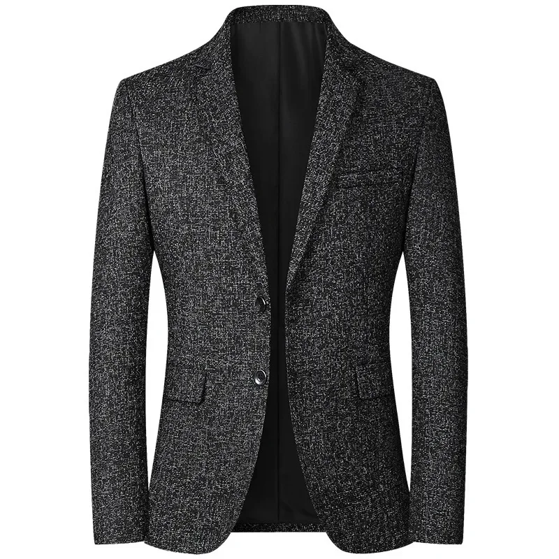 New Spring Men Formal Wear Blazers Jackets Male Solid Business Casual Suits Coats Quality Man Slim Fit Blazers Jackets Coats 4XL