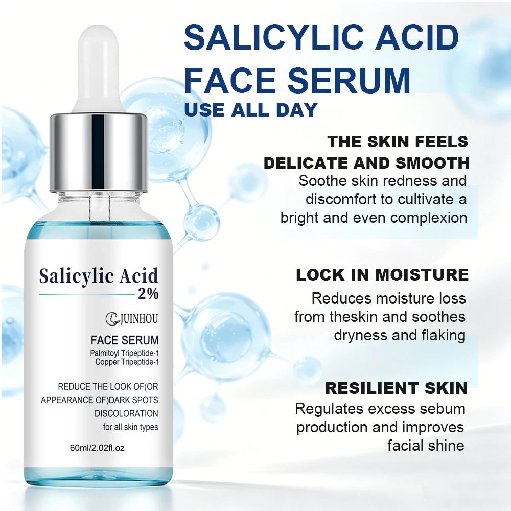 JUINHOU 3-teiliges Hautpflege-Serum Salicylsäure Niacinamid Retinol Aufhellend Porenverfeinernd Ölkontrolle Feuchtigkeitsspendend für Tägliche Hautpflege – Detail 5