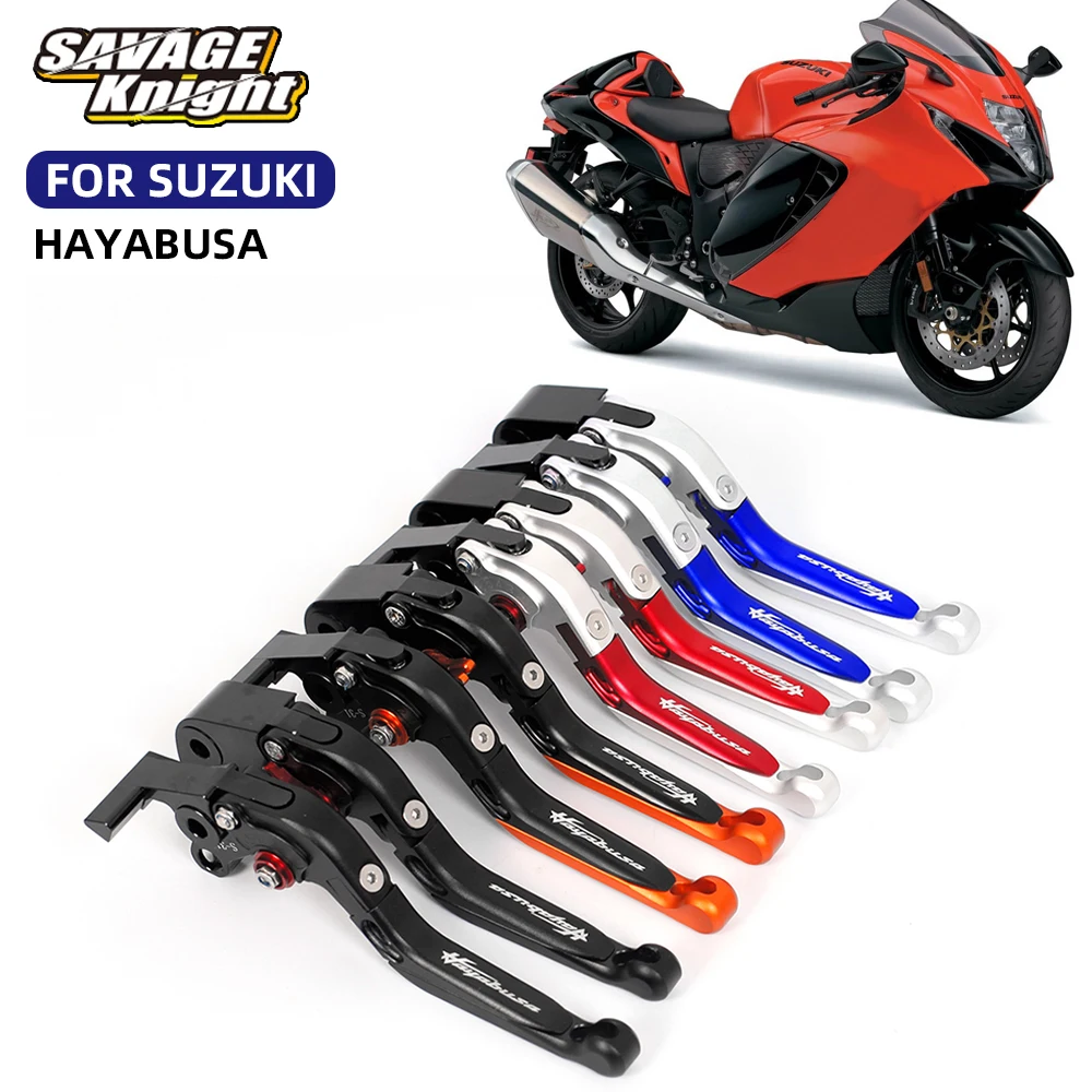 

Рычаг тормоза и сцепления для SUZUKI HAYABUSA 2021 2022 2023, аксессуары для мотоциклов, регулируемые Складные Выдвижные мотоциклетные рычаги