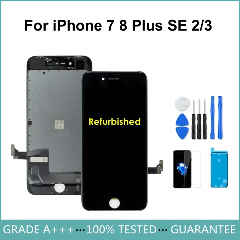 A+++ Refurbished Official Screen For iPhone 7 8 Plus SE 2020 LCD Display Touch Screen Assembly Replacement No Dead Pixel