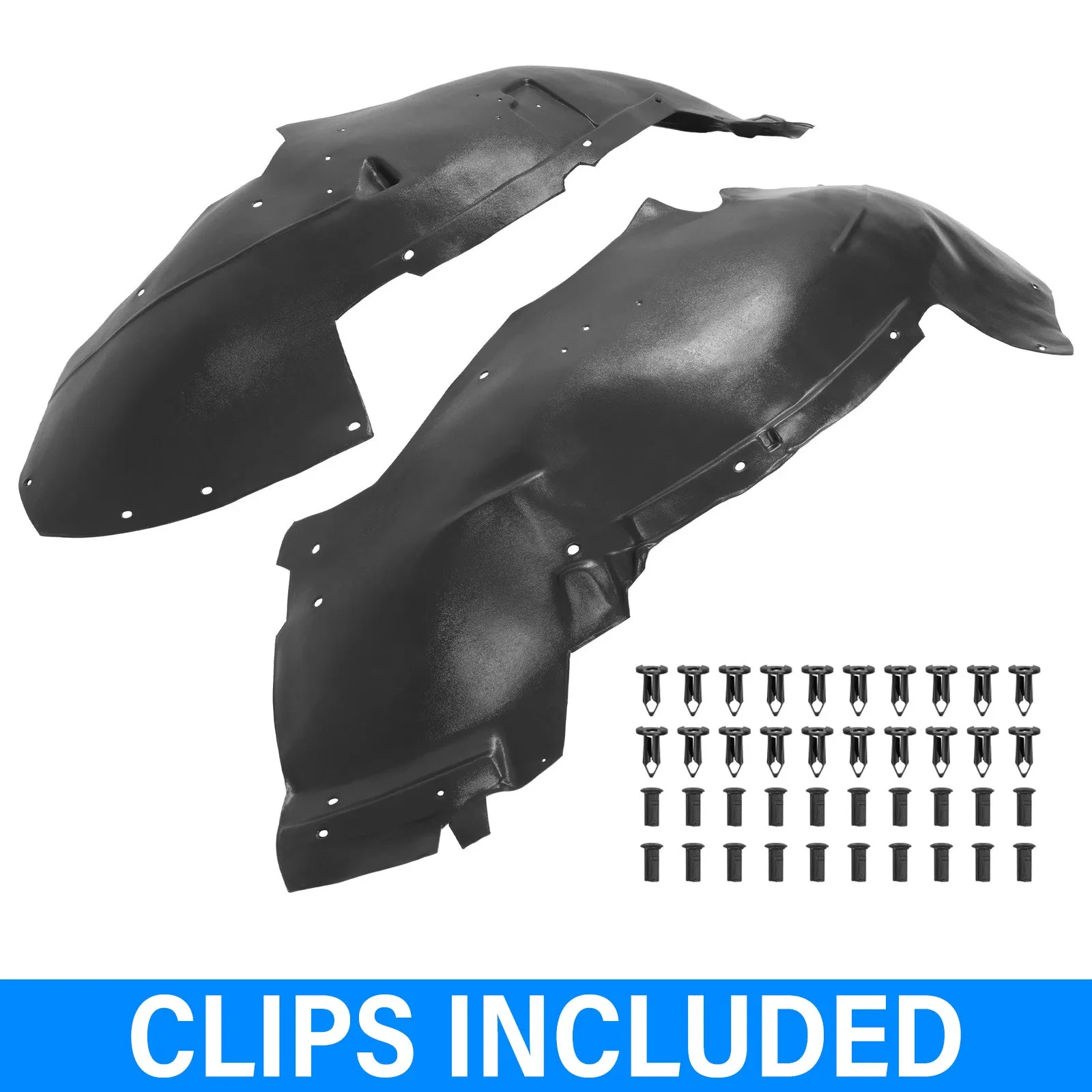 

Front Fender Liner Set w/ Clips For 1999-2007 Chevrolet GMC Cadillac GM1246110