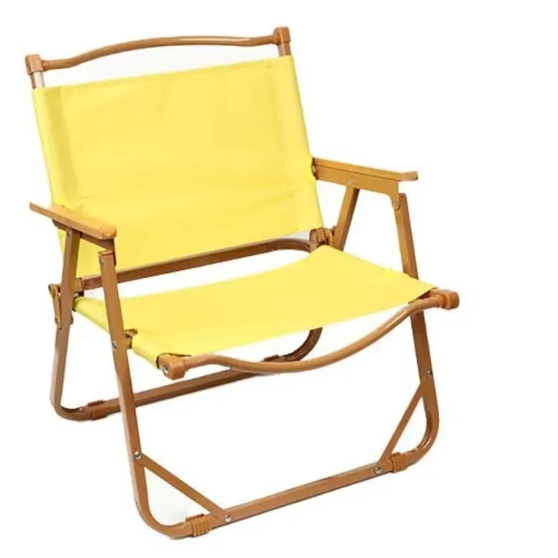 Custom Logo Kermit Chair, Yellow Blue Detachable Folding Camping Chair, Thickened Oxford Fabric Outdoor Moon Stool