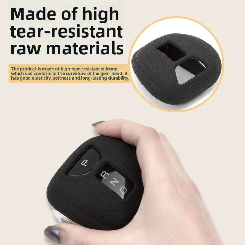 For BYD M6 2024 2025 2026 Car Gear Head Shift Knob Handle Silicone Shell Non-Slip Anti-wear Protector Cover Interior Accessories 4