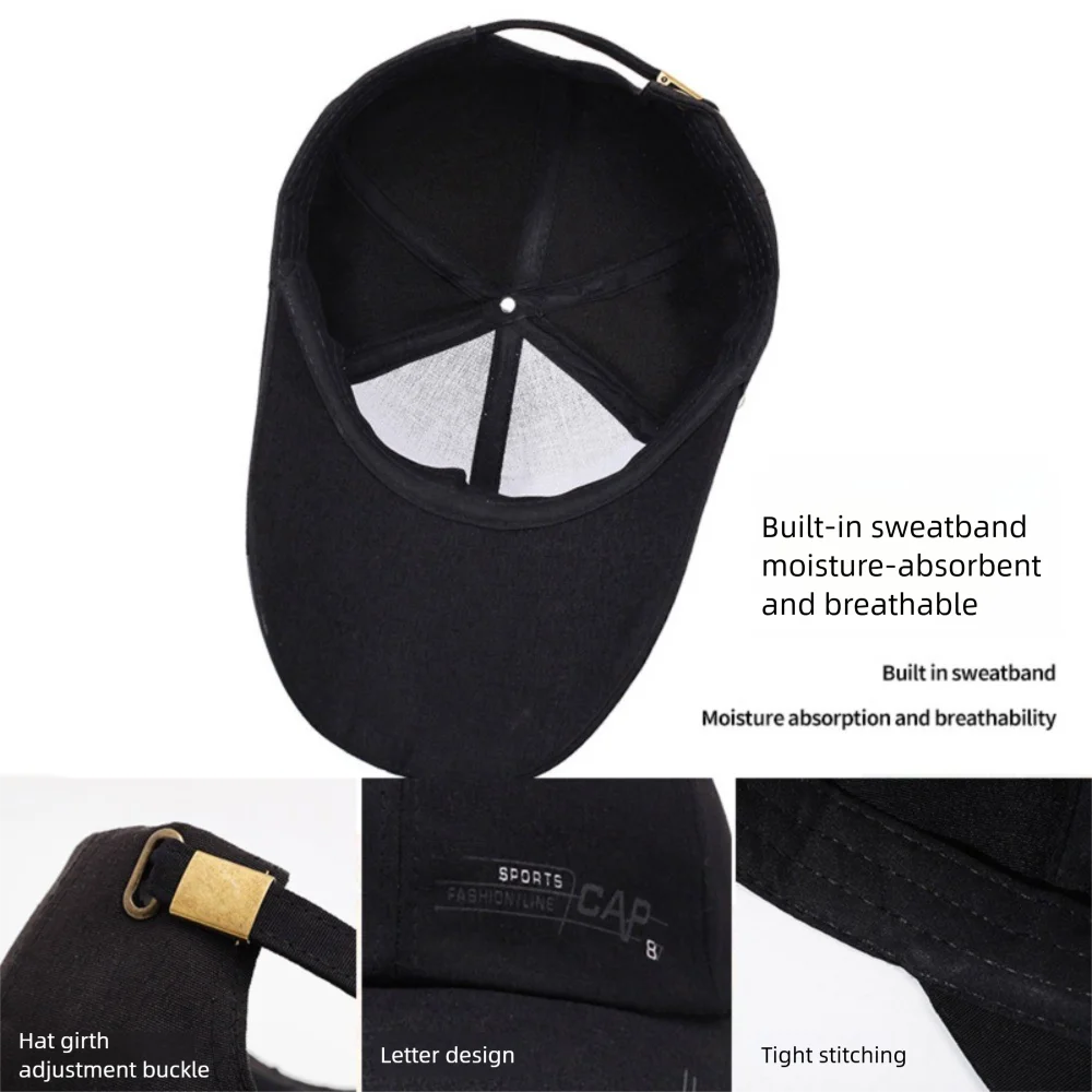 

Модная бейсболка с большими полями, повседневная парусиновая шляпа от солнца, дышащая шляпа с утиным языком, спорт на открытом воздухе