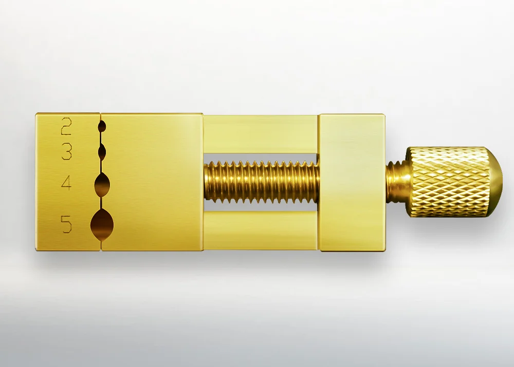 Handwerkzeug Mini-Schraubstock, Mikro-Klemmstock, aus Messing, geeignet für die Klemmung von Uhren- und Mikroteilen, mechanische Modelle – Detail 3