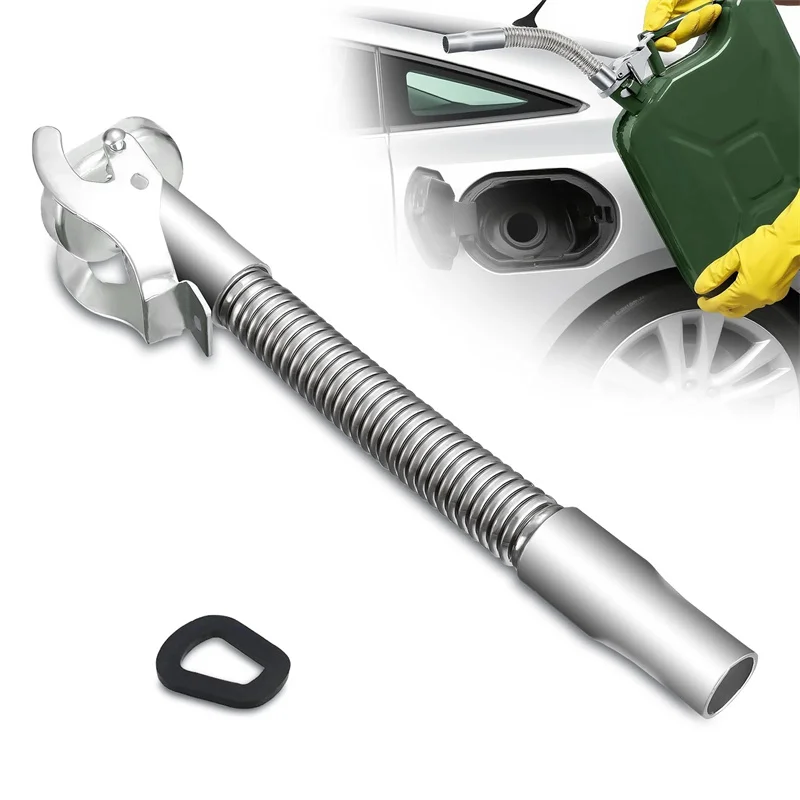 注ぎ口交換用、ノズル、ほとんどの5ガロンオイル缶燃料缶に適したフレキシブル注ぎ口