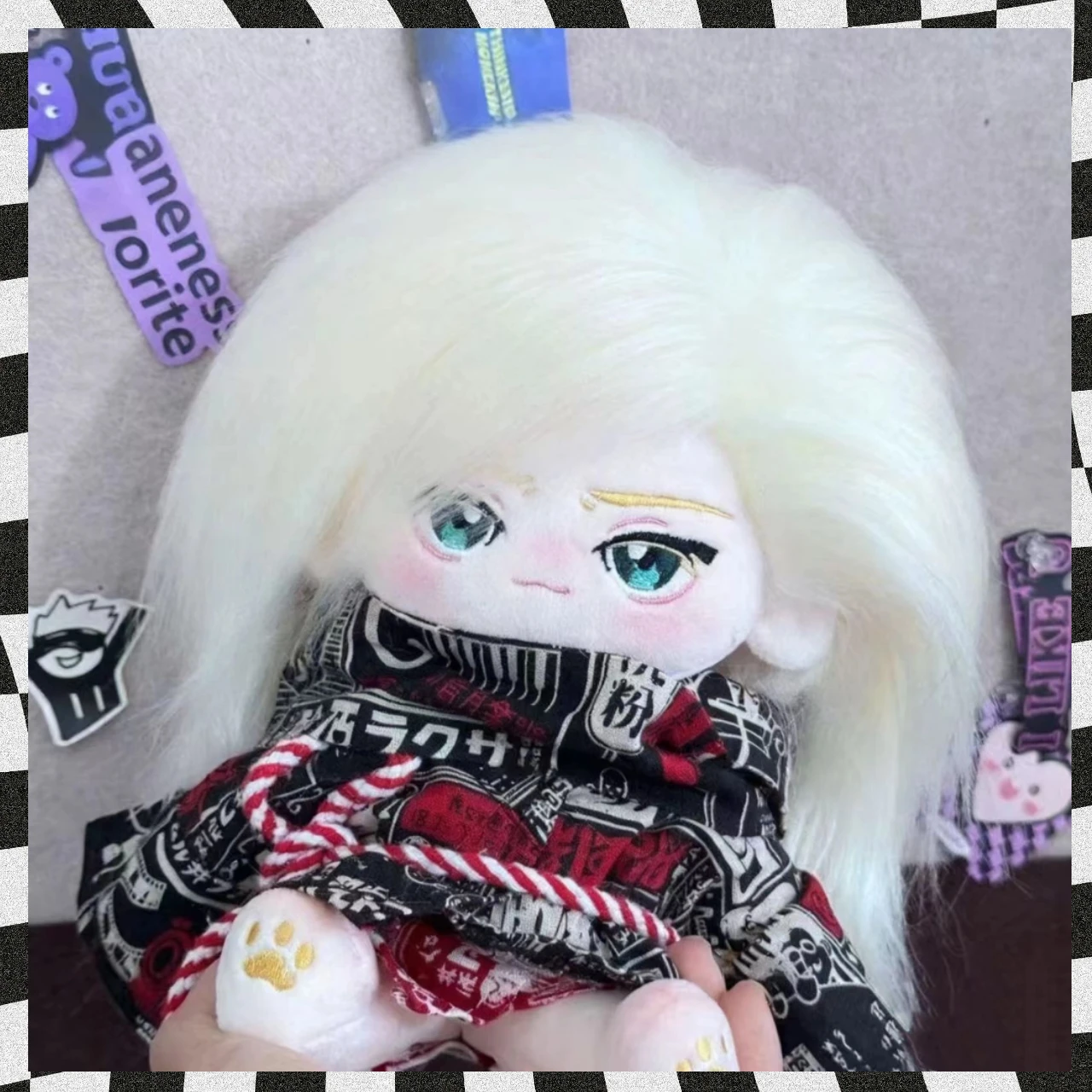 20cm plushes anime yuri no gelo figuras yuri plisetsky brinquedos de pelúcia vestir-se boneca de algodão brinquedos do corpo para meninos meninas presentes de aniversário