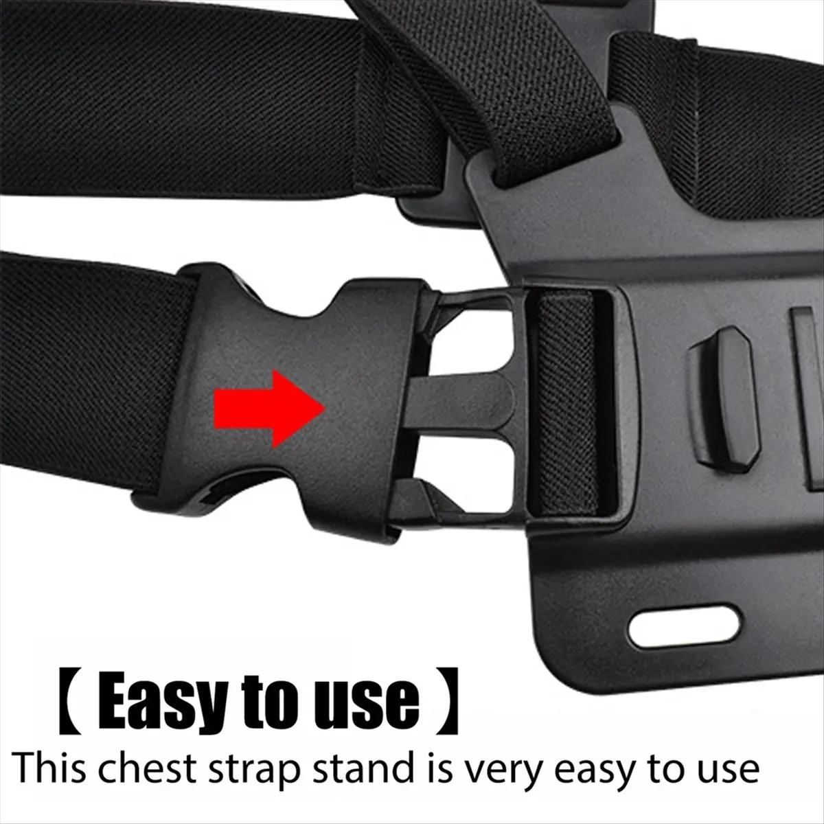 AA86 Chest Mount Strap Belt Adjustable Harness with J Hook Fastener Kit for Gopro Hero 13 12 11 10 Action Camera Accessories