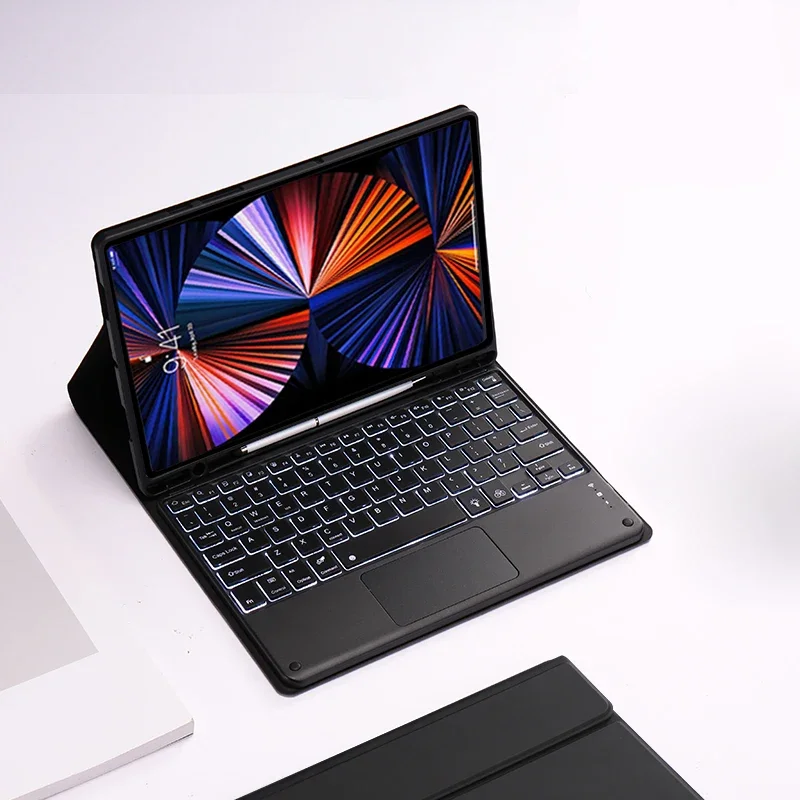 

Чехол с сенсорной клавиатурой для iPad 9 8 7 Geneartion 10,2-дюймовая клавиатура с магнитной подсветкой для iPad Pro 10,5 Air 3 Gen 10,5 Cover