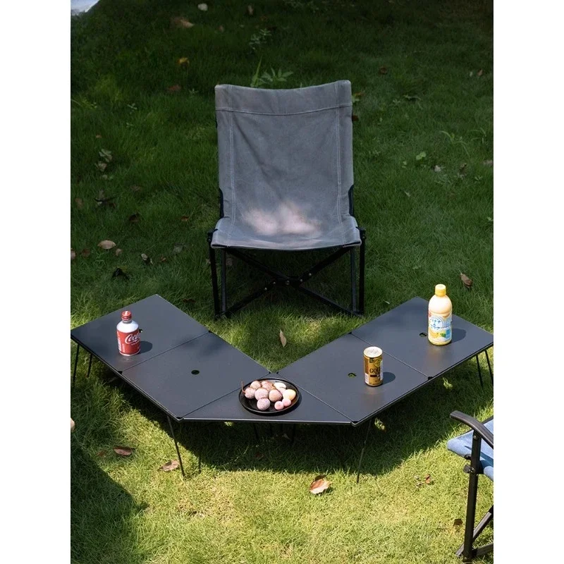 

Aluminum alloy table board, picnic table top is enlarged and widened, and many people use surrounding table accessories.