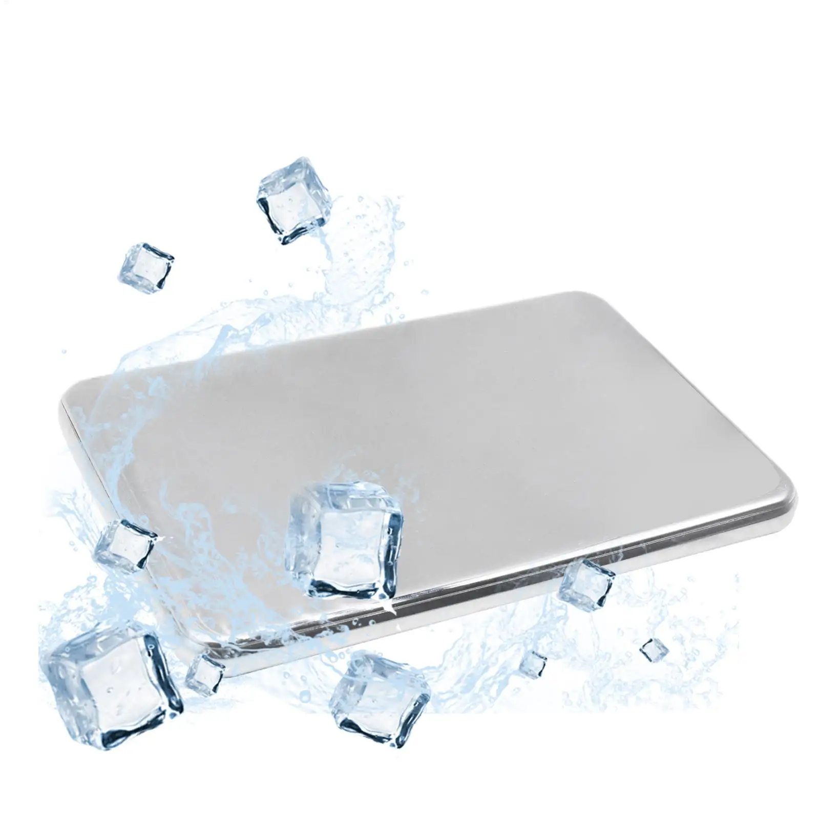 Lunchboxen aus Edelstahl, Eisbeutel, wiederverwendbare Schnell-Frostbeutel für Kühler, Lunchbeutel, langlebige, kühlende Eisbeutel