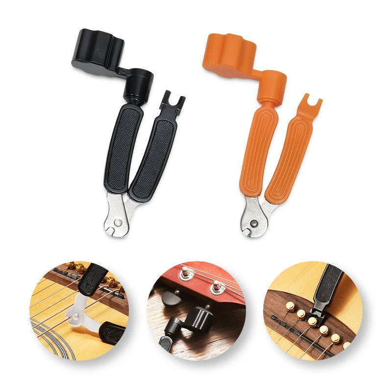 Professional 3-in-1 Guitar String Winder String Cutter Bridge Pin Puller Guitar Repair Tool, Guitar Accessories