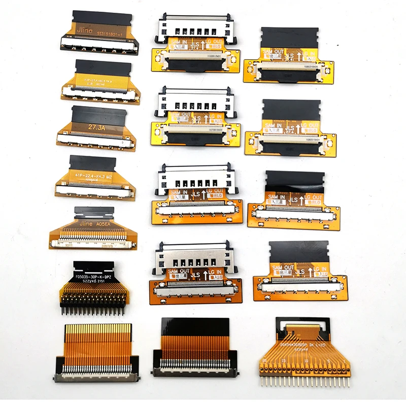 LVDS Layar FIX30P untuk FPC 30P/51P1.0/0.5MM Fleksibel Kabel Datar Antarmuka Adaptor EDP Papan Adaptor