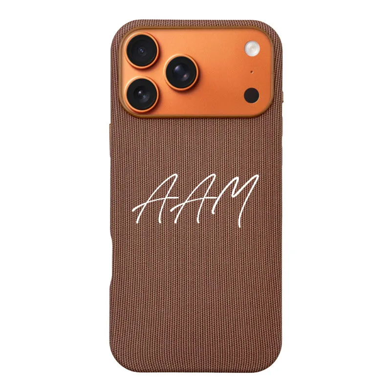 

For lphone 17promax 17PRO 17 16 Luxury Leather PU Personalized Initials Custom Magsafe leather Phone Case