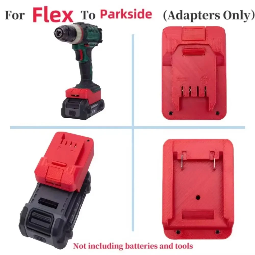 Per l'utilizzo dell'adattatore del connettore di alimentazione della batteria Flex 24V su strumento Lidi Parkside X20v (solo adattatore)